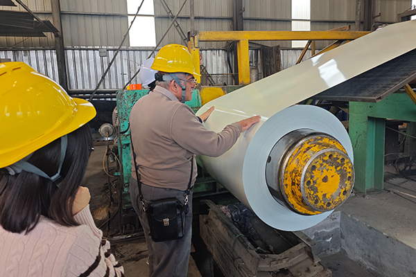 Russian customers visited our PPGI plant and witnessed the e...